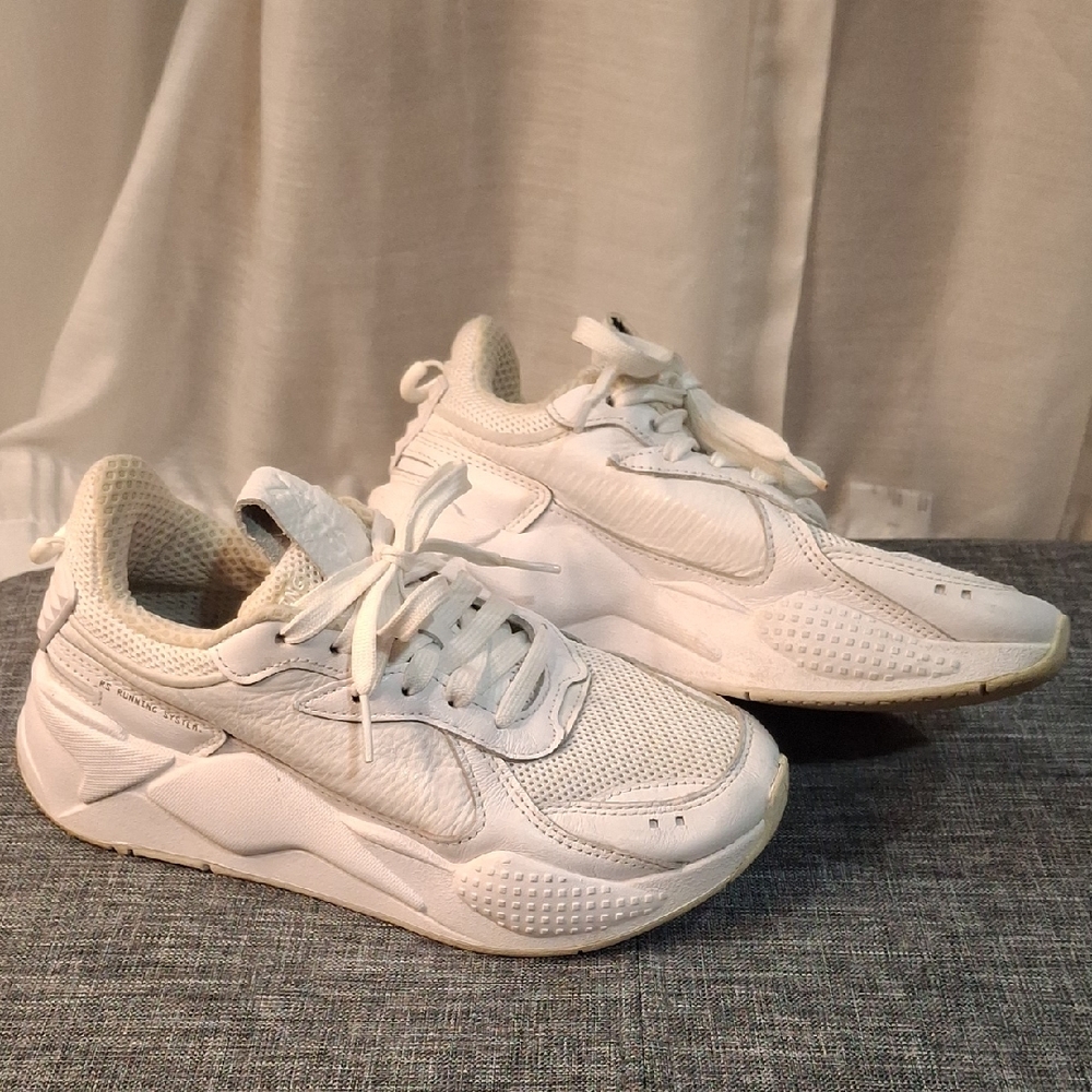 Child Sz 4.5 White Puma RS Running System Sneakers